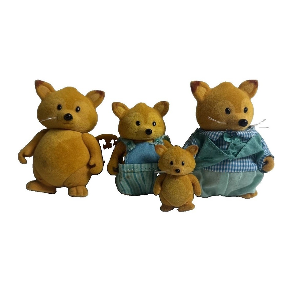 The Bustleberry Orange FOX Woodzeez Battat Family Mom Dad Baby Family